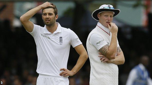 Mark Wood and Ben Stokes