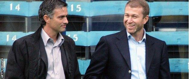 Jose Mourinho and Roman Abramovich