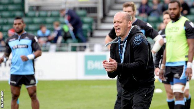 Glasgow Warriors head coach Gregor Townsend