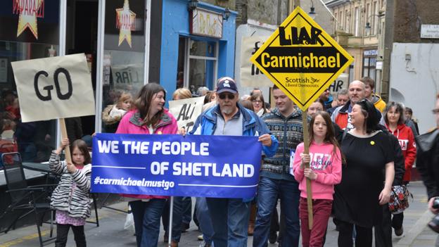 Protest in Lerwick