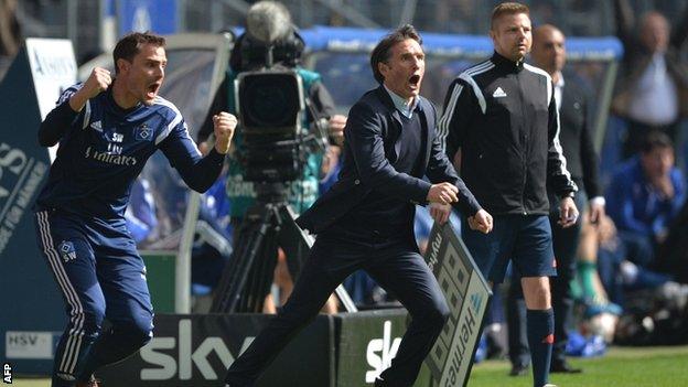 Hamburg boss Bruno Labbadia