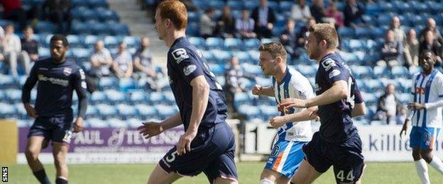 Greg Kiltie scores for Kilmarnock against Ross County