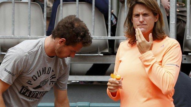 Andy Murray and Amelie Mauresmo