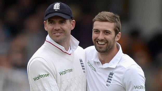 James Anderson and Mark Wood