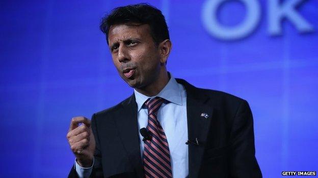 Louisiana Governor Bobby Jindal speaks during the 2015 Southern Republican Leadership Conference May 22, 2015 in Oklahoma City, Oklahoma