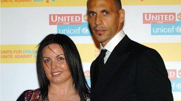 Rebecca Ellison and Rio Ferdinand