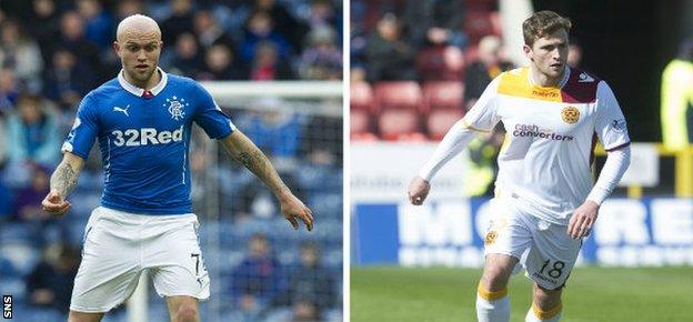 Nicky Law (left) and brother Josh will lock horns in the Scottish Premiership play-off final