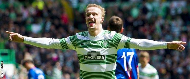 Leigh Griffiths scored his 20th goal of the season