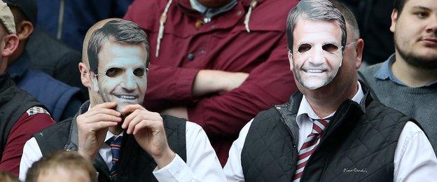 Tim Sherwood masks at Aston Villa