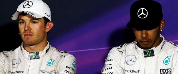 Lewis Hamilton and Nico Rosberg