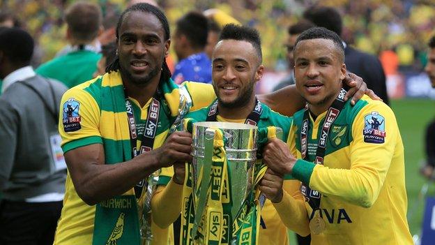 Cameron Jerome, Nathan Redmond and Martin Olsson