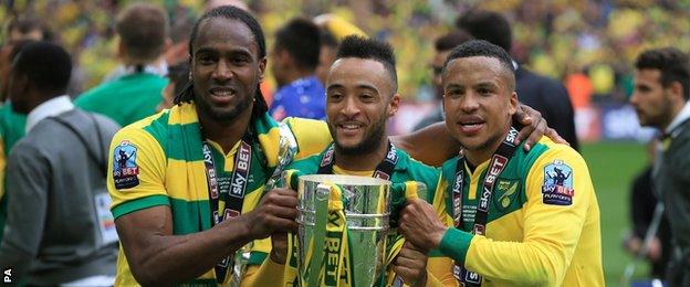 Cameron Jerome, Nathan Redmond and Martin Olsson