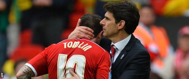 Aitor Karanka and Lee Tomlin