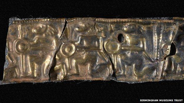 Staffordshire hoard helmet band