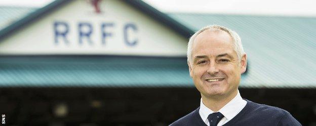 Raith Rovers manager Ray McKinnon