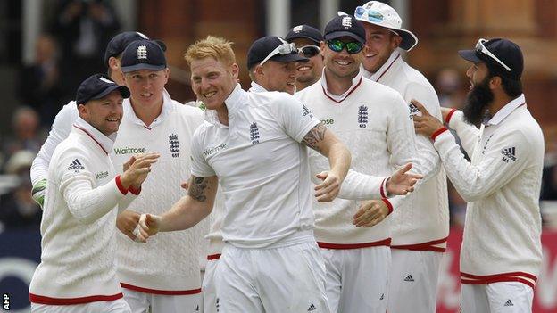 Ben Stokes celebrates