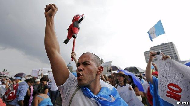 Protest in Guatemala City