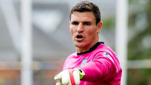 Dundee goalkeeper Kyle Letheren