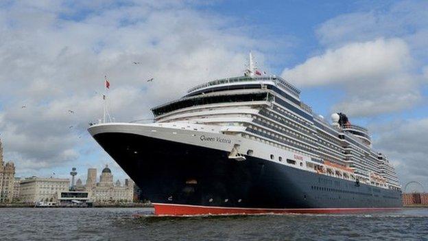 Queen Victoria leaves Liverpool