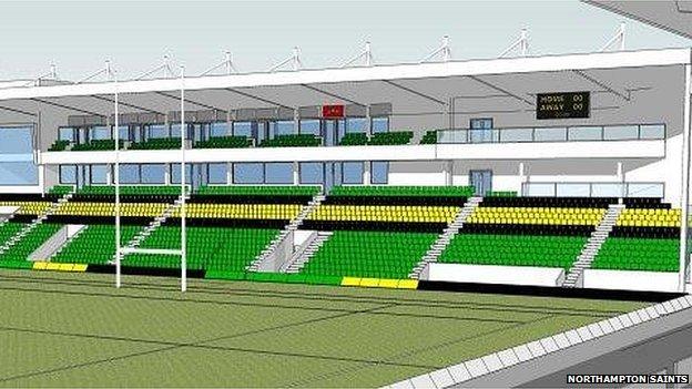 Artist impression of Barwell Stand