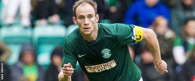 Hibernian right-back David Gray