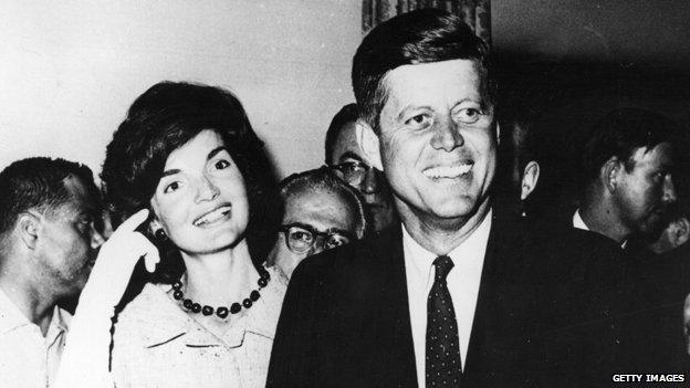 JFK and wife Jackie