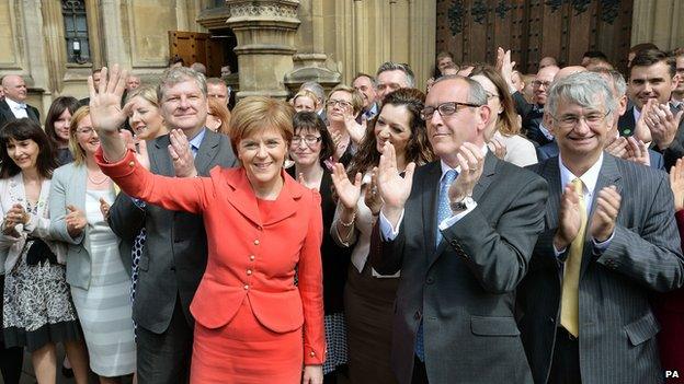 SNP MPs and Nicola Sturgeon