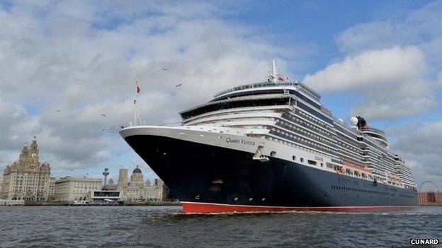 Queen Victoria leaves Liverpool