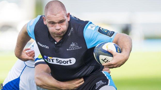 Gordon Reid in action for Glagow Warriors against Bath