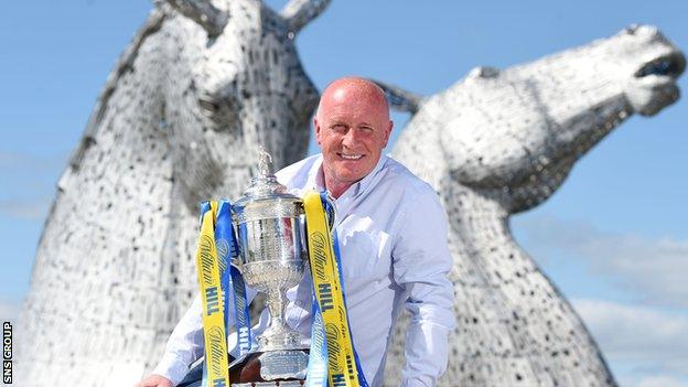 Falkirk manager Peter Houston