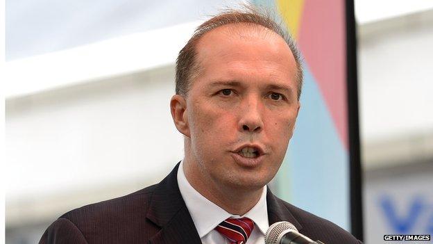 Australian Immigration Minister Peter Dutton