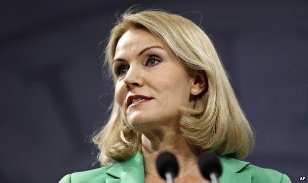 Denmark's Prime Minister Helle Thorning-Schmidt