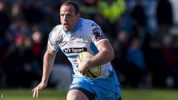 Glasgow Warriors back row forward James Eddie