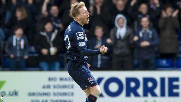 Ross County forward Michael Gardyne