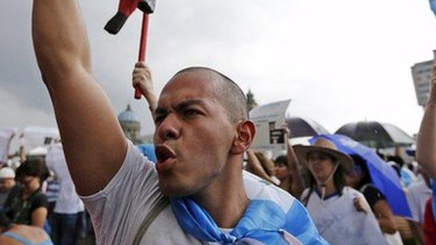 Protest in Guatemala City