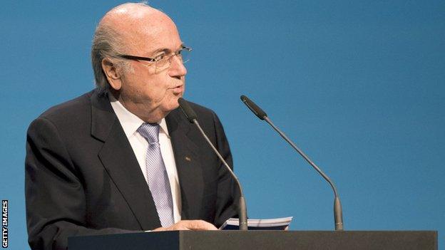 Fifa president Sepp Blatter