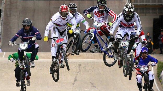 BMX racers