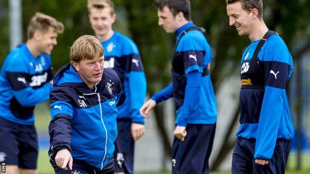 Rangers manager Stuart McCall