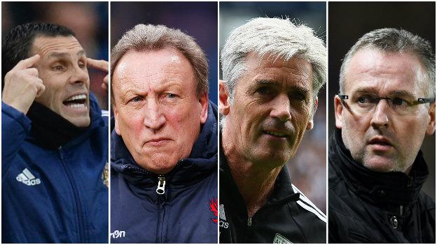 Gus Poyet, Neil Warnock, Alan Irvine, Paul Lambert