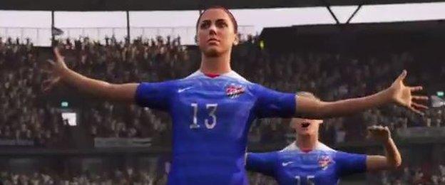 Alex Morgan on Fifa 2016