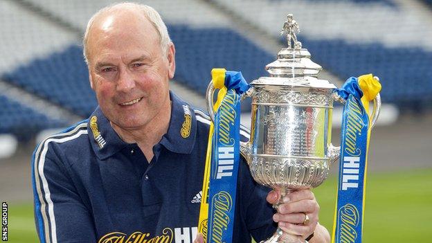 Alex Totten with the Scottish Cup