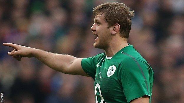 Chris Henry in action against France in this year's Six Nations Championship