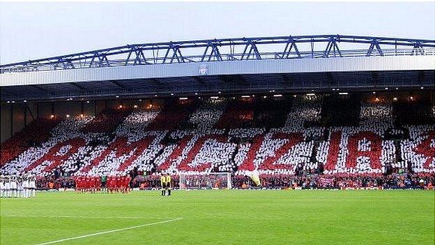 Liverpool fans show of friendship towards Juventus