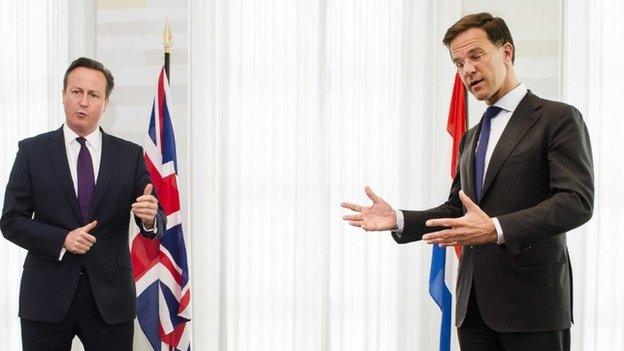 David Cameron and Mark Rutte