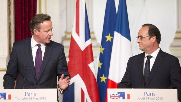 David Cameron and Francois Hollande