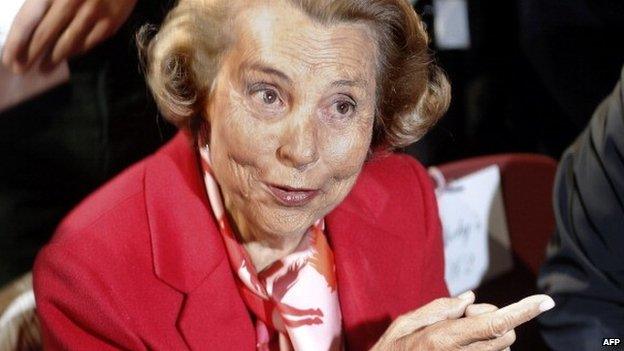 L'Oreal heiress Liliane Bettencourt, pictured here in 2011