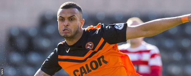 Dundee United striker Mario Bilate