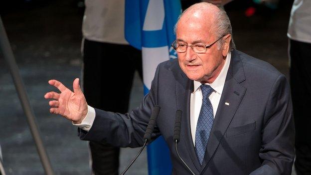 President Sepp Blatter opens the Fifa congress