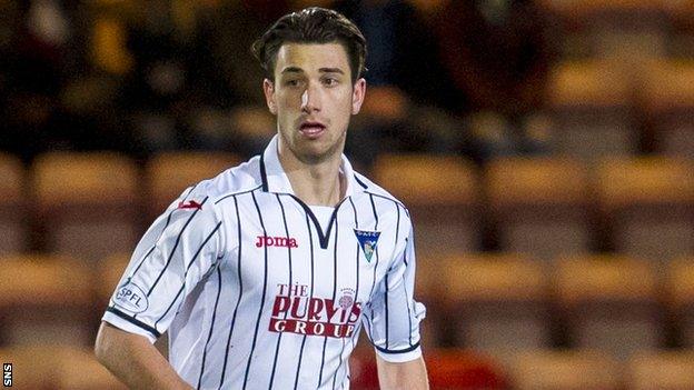 Gregor Buchanan in action for Dunfermline