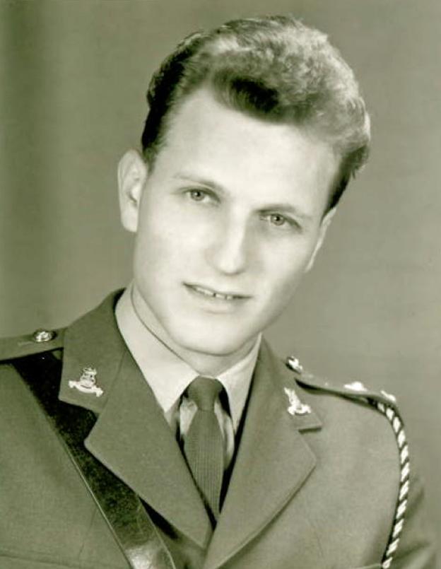 Richard Vaughan in military uniform